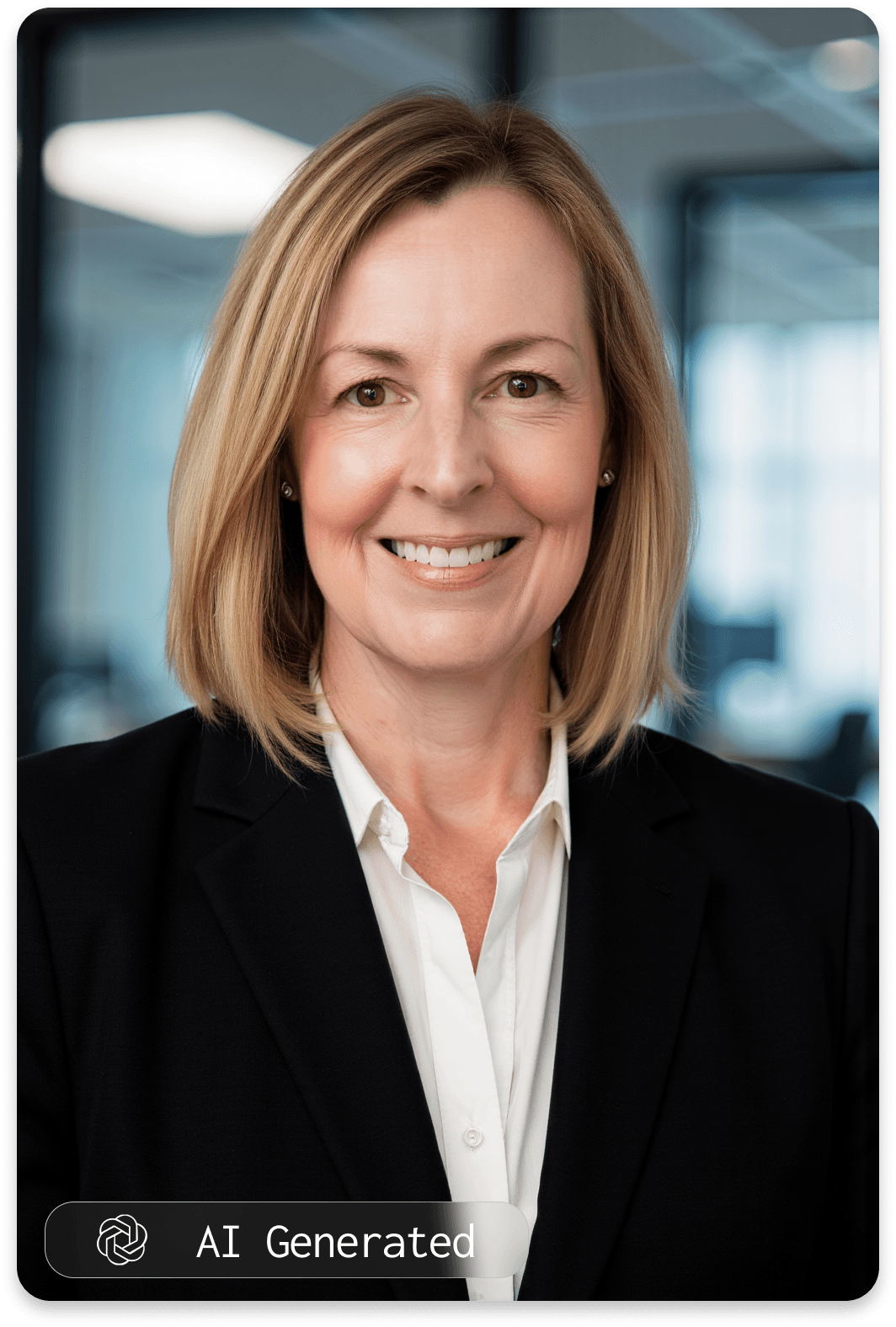 Professional AI-generated headshot example 4